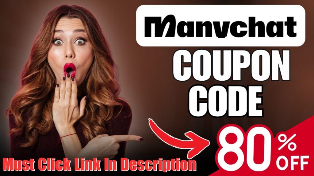 Manychat coupon code with 80% discount offer