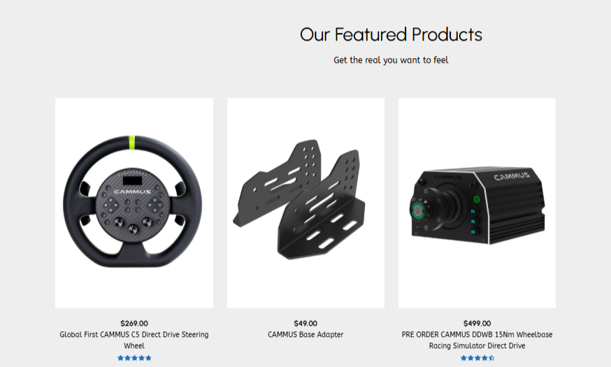 Cammus Racing Coupon Code HPK90 – Save Big 5%on Sim Racing Accessories