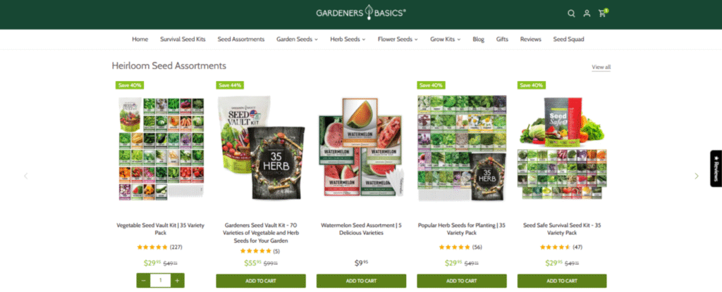 Gardeners Basics Discount Code HPK50 – Unlock 10% Savings on All Products Herbs, Veggie Seeds Garden Packs