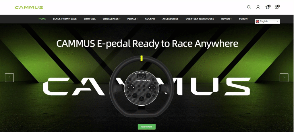 Cammus Racing Coupon Code HPK90 – Save Big 5%on Sim Racing Accessories