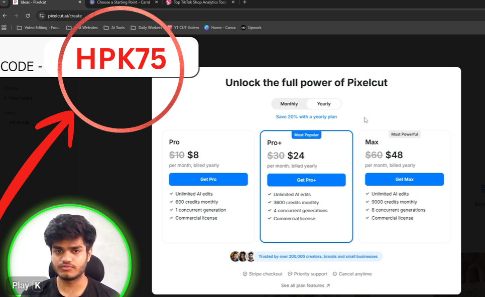 Pixelcut Promo Code “HPK75” – Get 10% Off on AI Photo & Video Editing Plans