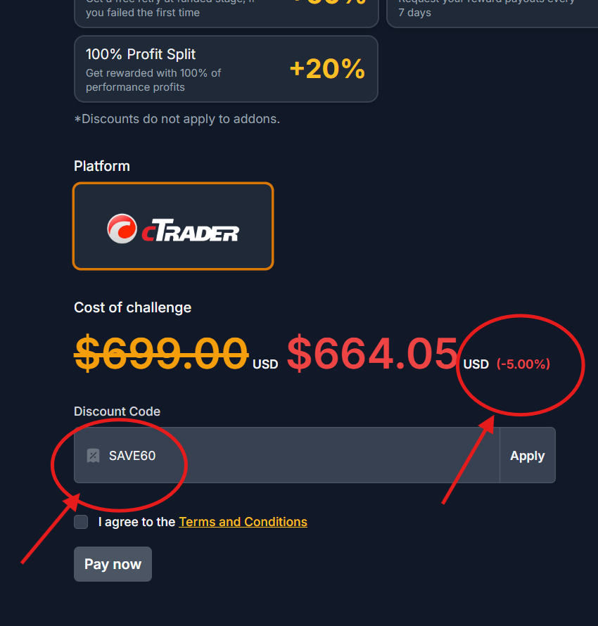 Pipstone Capital Discount Code “SAVE60” – Get 5% Off on Challenge