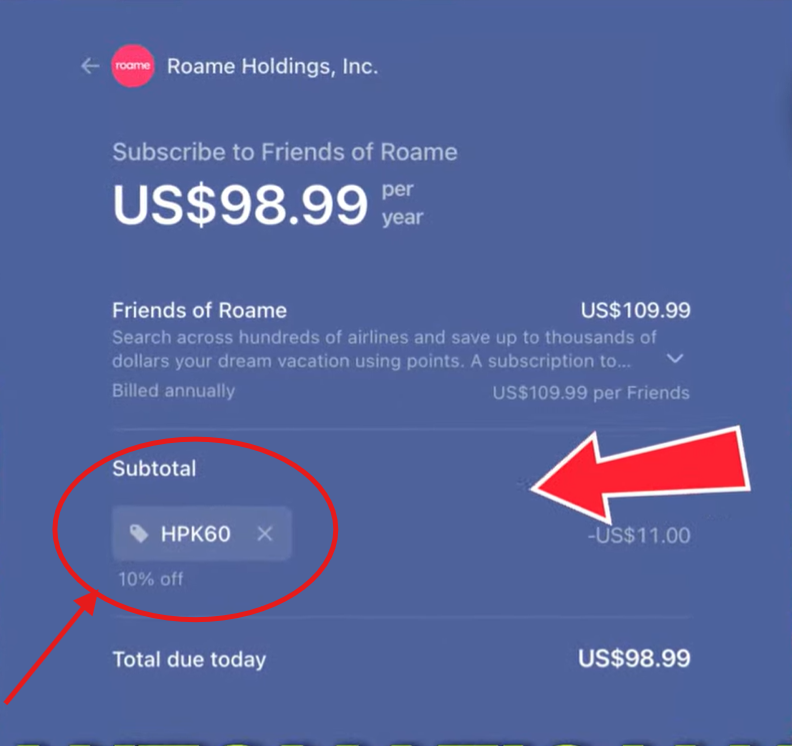 Roame Travel Promo Code “HPK60” – Get 10% Off on Roame Travel Subscription